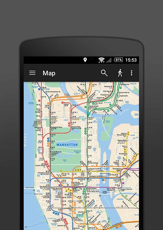 New York Subway Map | Mapway Public Transport App