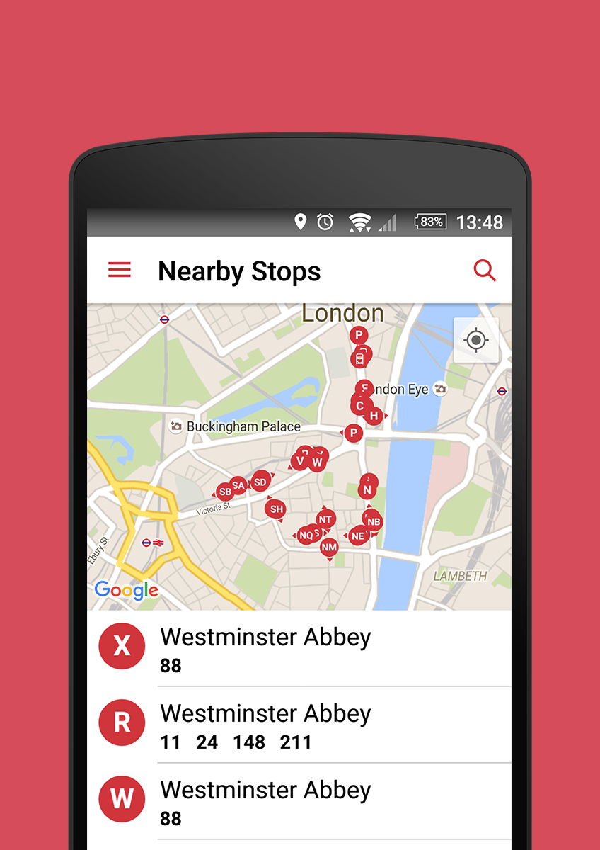 Bus Times London | Mapway Public Transport App